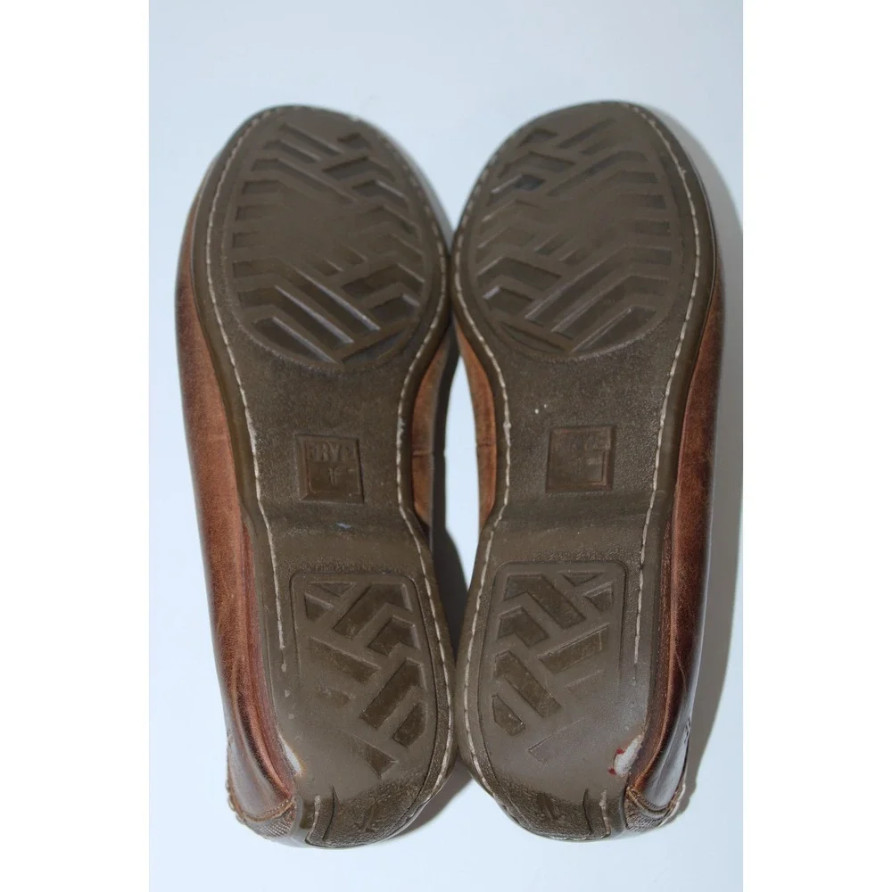 Frye Men's Size US 9.5 Brown Leather Lewis Venetian Loafers